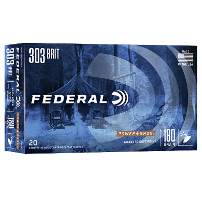 FEDERAL 303 BRITISH 180GR SP POWER-SHOK