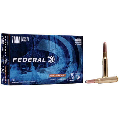 FEDERAL 7MM MAUSER 175GR SP RN POWER-SHOK